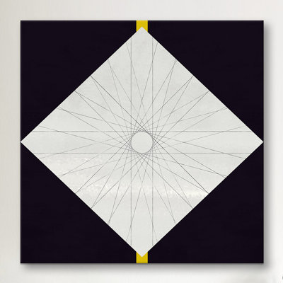 Albree, motif géométrique moderne, cercle concentrique, impression sur toile