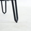 Ensemble de 2 tabourets de bar industriels, chaises à hauteur de comptoir avec revêtement en cuir polyuréthane et structure en métal, chaises de bar rétro-1107489882