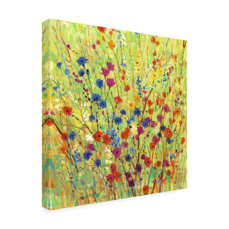 Tim Otoole, «Wildflower Patch I», art sur toile, H 24 po x l 24 po x P 2 po