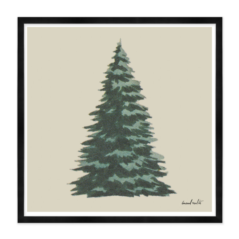 Fir Tree Print, Black