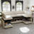 Multifunctional Modern Sofas, Chenille Upholstered With Storage For Small Spaces