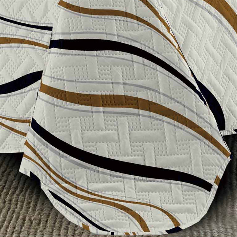 5pcs Quilt Bed Cover Set Reversible Premium Soft Bedspread Coverlet Bedding Set, King Bedspread