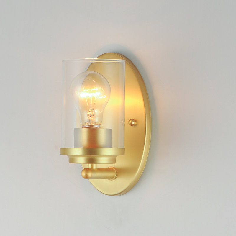 Dimmable Bath Sconce, Satin Brass