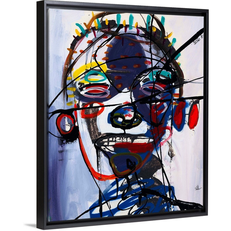 Reproduction d'art sur toile, H 32 po x l 26 po x P 1,75 po, Cadre flottant noir