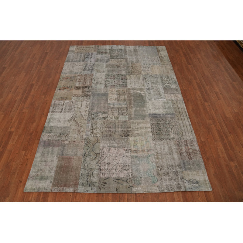 Tapis en laine patiné 7 x 10