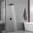 Single Handle 1-Spray Square Shower Faucet Set 2.5 GPM With High Pressure Shower Head In Matte Black (Valve Included)-103528607