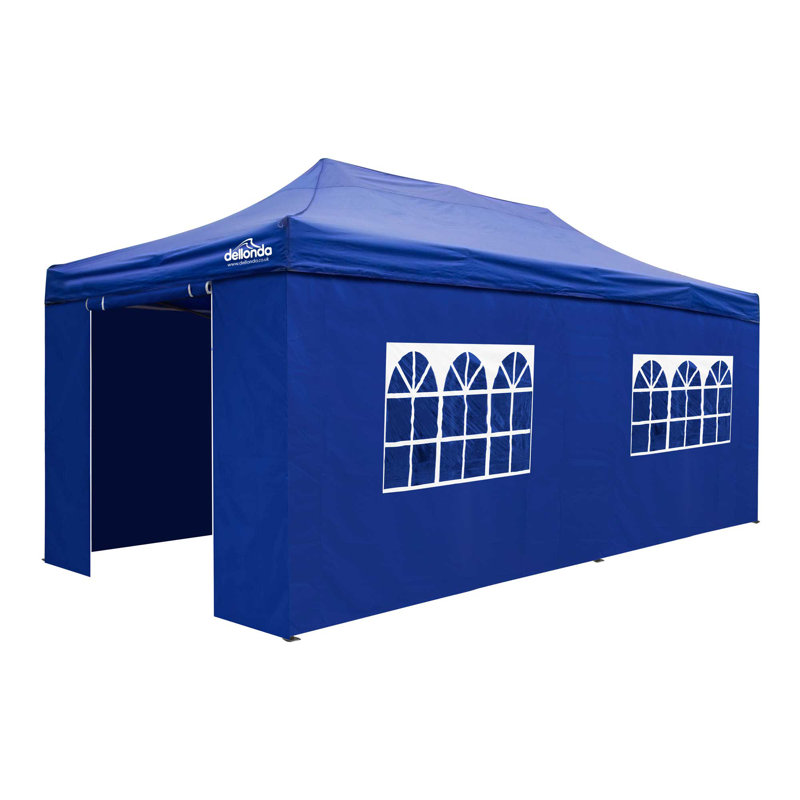Premium 3m x 6m Steel Pop-Up Gazebo, Blue