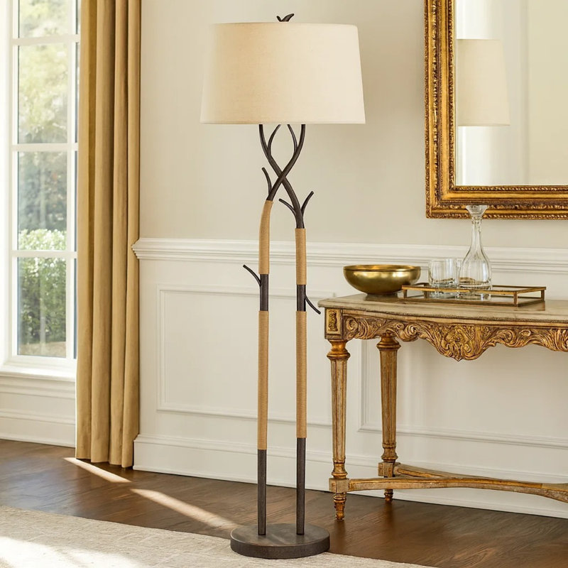 60'' Black Traditional Floor Lamp