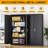 Steel Single Storage Cabinet with Lock ( 72'' H x 32'' W x 16'' D)-1210186928