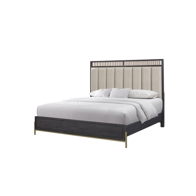 Aurora Upholstered & Strap Panel Bed, King