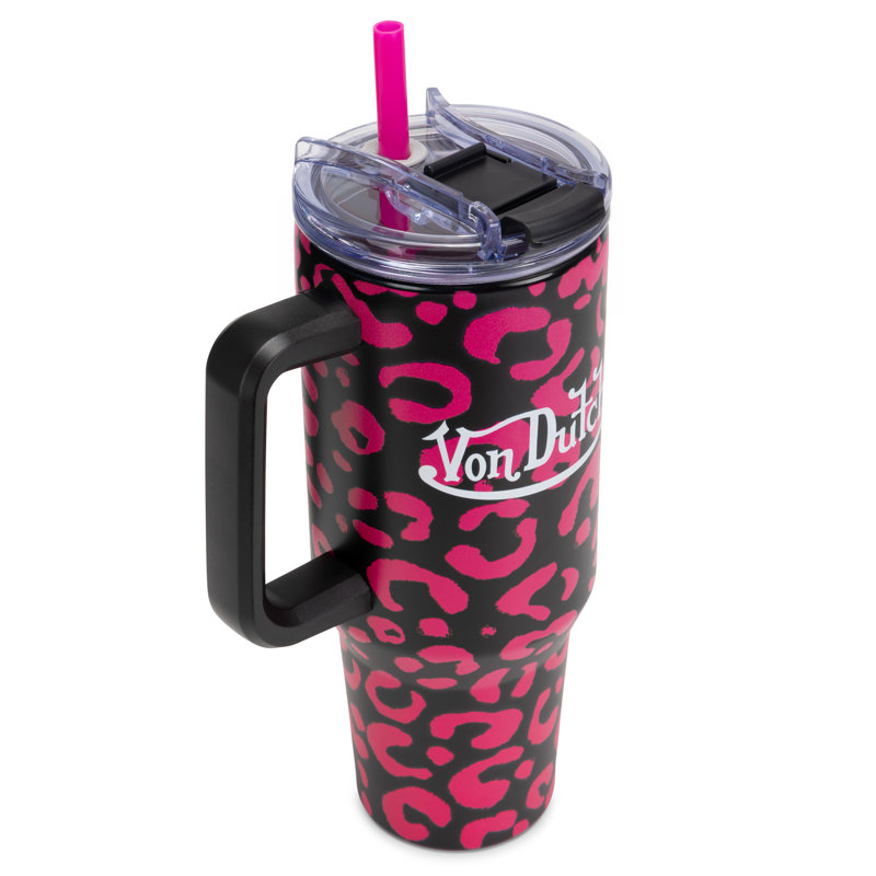 Gobelet en acier inoxydable à double paroi Von Dutch, Pink