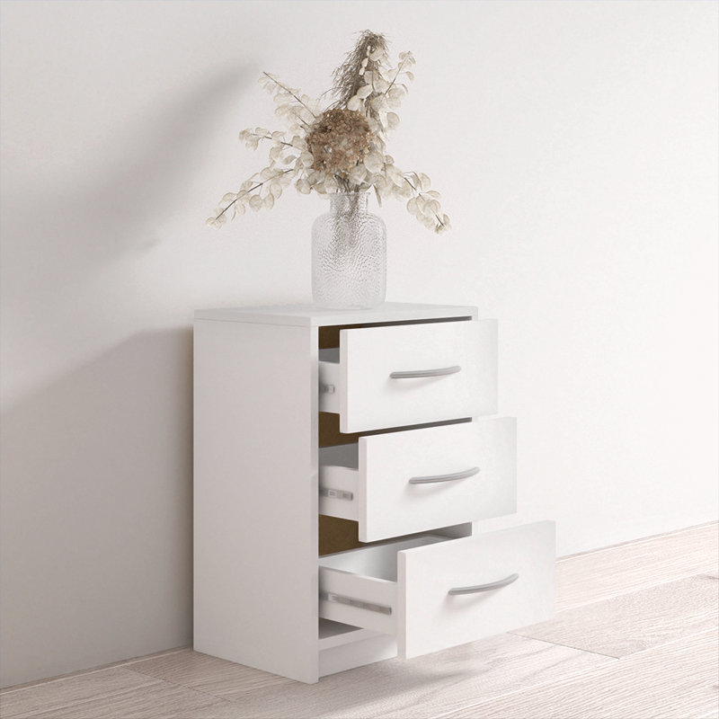 Table de chevet blanche 15,2 po Polo, Blanc