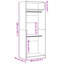 Wardrobe Set Of 2 Black Oak Engineered Wood 50 X 200 Cm-1040115721