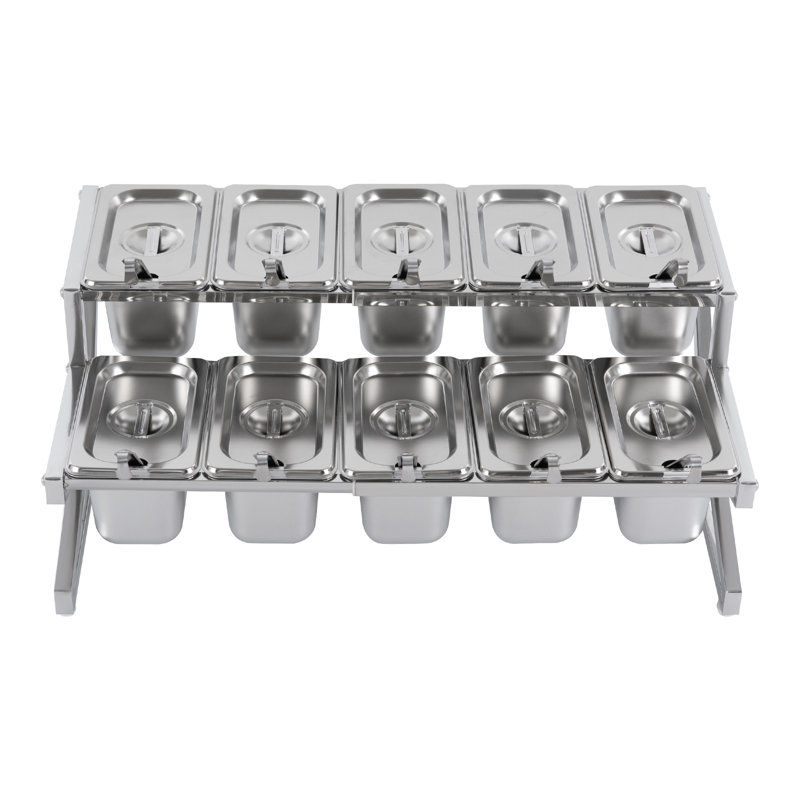 Support à épices de table en acier inoxydable avec supports réglables