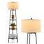 Euron 60'' Black Column Floor Lamp