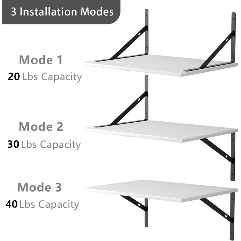 Ensemble de 4 tablettes flottantes 12 "