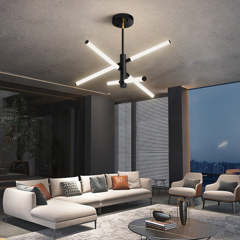 Layleigh Contemporary Dimmable Pendant LED Ceiling Light, Matte Black