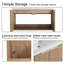 Meuble-lavabo mural double 84 po avec 4 portes et plateau en résine blanche Jenneen-114724129-75778552