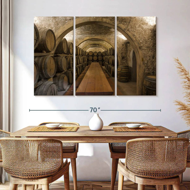 Lilie Wine Barrel Cellar, 28" H x 45" W