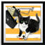 «Purrfection», reproduction de peinture à l'aquarelle sur toile-24817511-24817517