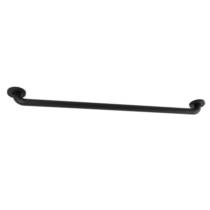 Kingston Brass Laurel 1-1/4 Inch O.D Grab Bar, Matte Black, 15.06" W