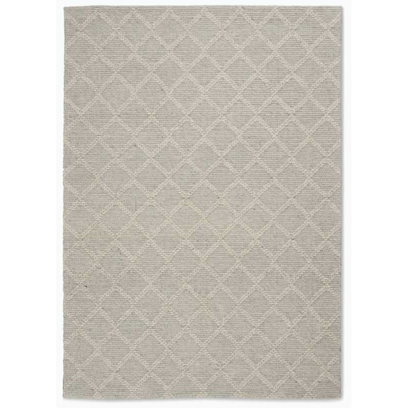 Tapis de zone taupe handwoven à tissage plat Tallahassee, Rectangle 4 pi x 6 pi