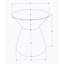 Table d'appoint, tambour, côté, bout, table de chevet, lampe, métal gris, contemporain, moderne-1252691979