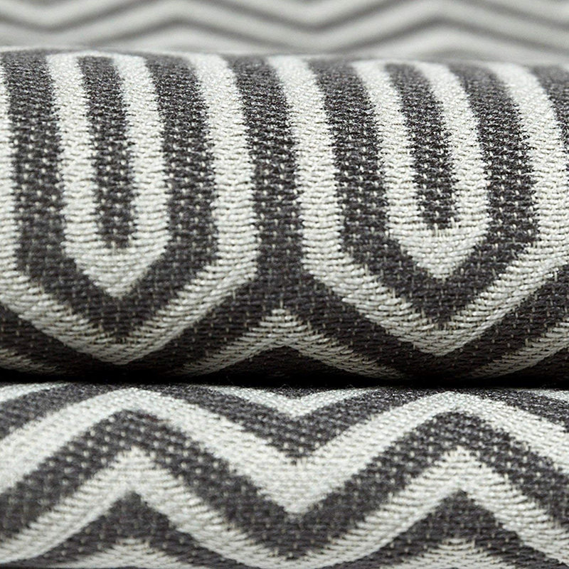 Cynthia Geometric Square Pillow Cover, 60 x 60 cm, Grey