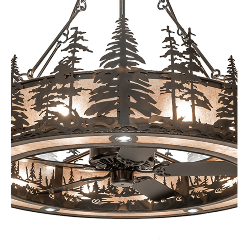Tall Pines Downrod Ceiling Fan