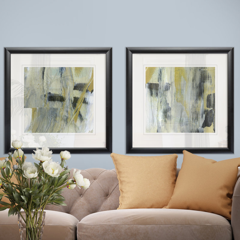 " Alder Creek III " 2 - Pieces, Black Framed