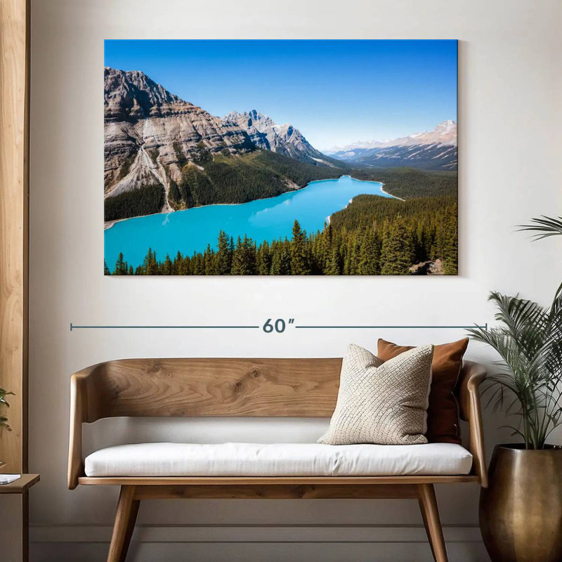 Alamar, aigue-marine, lac Peyto, H 34 po x l 51 po