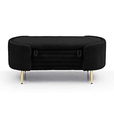 Adebola Polyester Upholstered Storage Bench