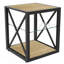 Ensemble de 2 tables de chevet modernes, table d'appoint de style industriel-27638328-27638325