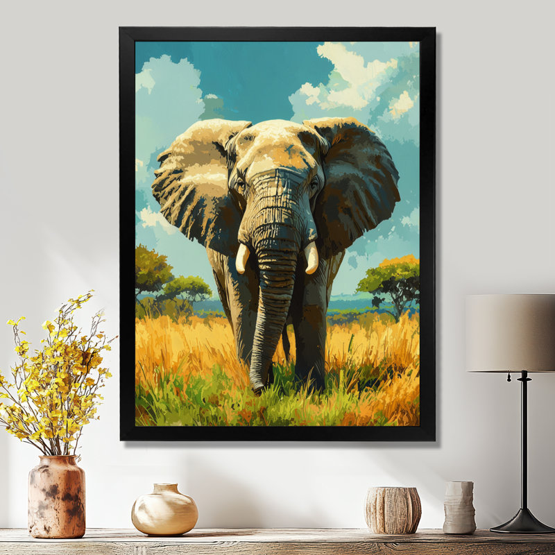 Inman - Animals Wall Art Prints, Noir, H 20 po x l 12 po, Reproduction encadrée sans passe-partout