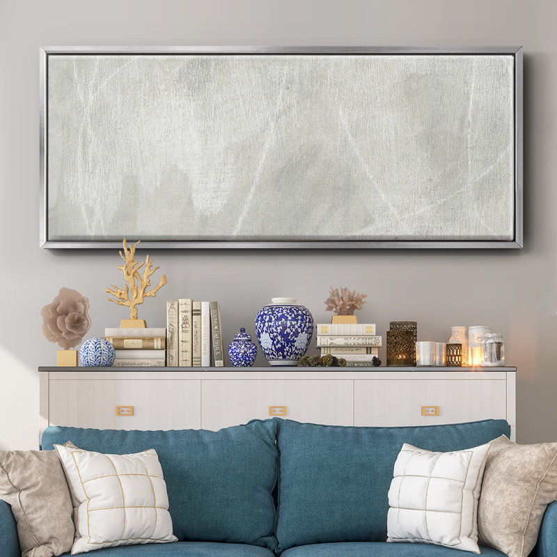 Stone Shadows II- Framed Canvas, 20" H x 50" W