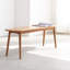 Banc de table en bois de chêne naturel pour salle à manger-121342361