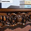 European-style solid wood carved and gilded fireplace-1844457401