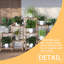 Support à plantes pour plantes d'intérieur 2 ensembles combinés, étagère à plantes en coin