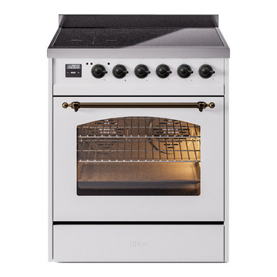 Cuisinière à induction 30 pouces avec 4 plaques à induction ILVE Nostalgie II Series