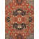 Serapi Hand Knotted Wool Floral Area Rug in Rust/Ivory/Cream