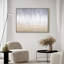 Golden Cascade Textured Glitter Hand Painted Framed Canvas Wall Art