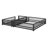 Twin XL Over Queen Floor Bunk Bed With Ladder & Guardrails-1575297180