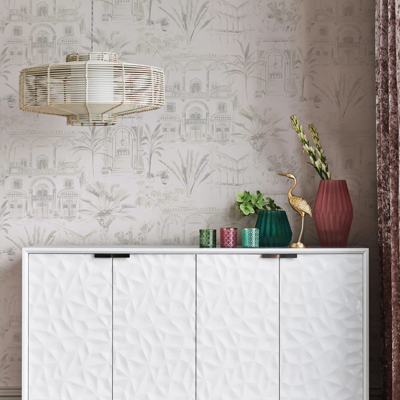 Papier peint Shoichi Toile, French Grey