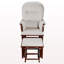 Fauteuil coulissant avec repose-pieds en microfibre beige-1180267134-1180267133