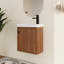 Ensemble de meuble-lavabo simple 18 po avec lavabo en résine Drifor, ensemble de meuble-lavabo simple 18 po avec plateau en résine-261779133