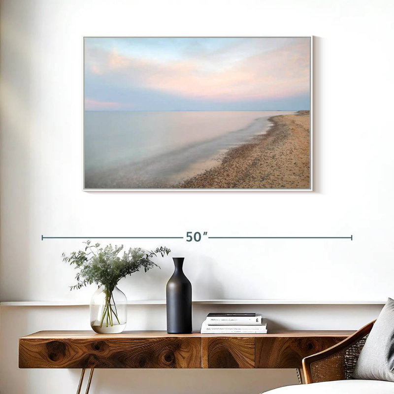 Rive du lac Supérieur, Cadre flottant blanc, 37 po x 25 po