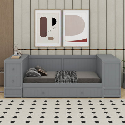 Twin Daybed With Trundle And Charging Station