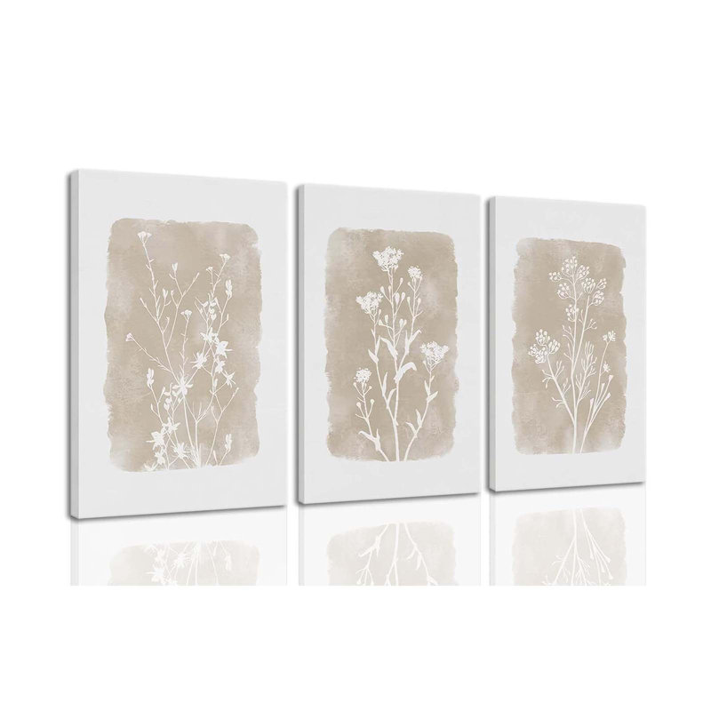 3 Piece Wrapped Canvas Print, 60 cm H x 40 cm W