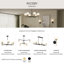 Lustre linéaire à six lumières Rigsby-127380318