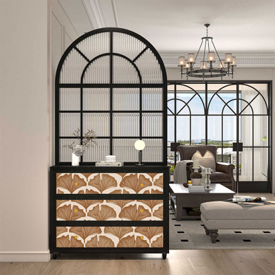 French-style retro abstract entrance cabinet